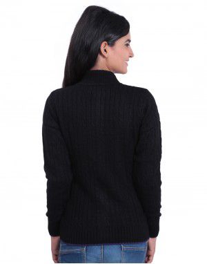 Girls Designer Sweater Colour Black